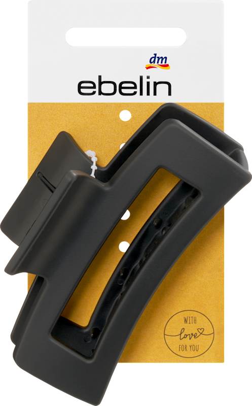 ebelin pince à cheveux ajourée noire 1 pièce