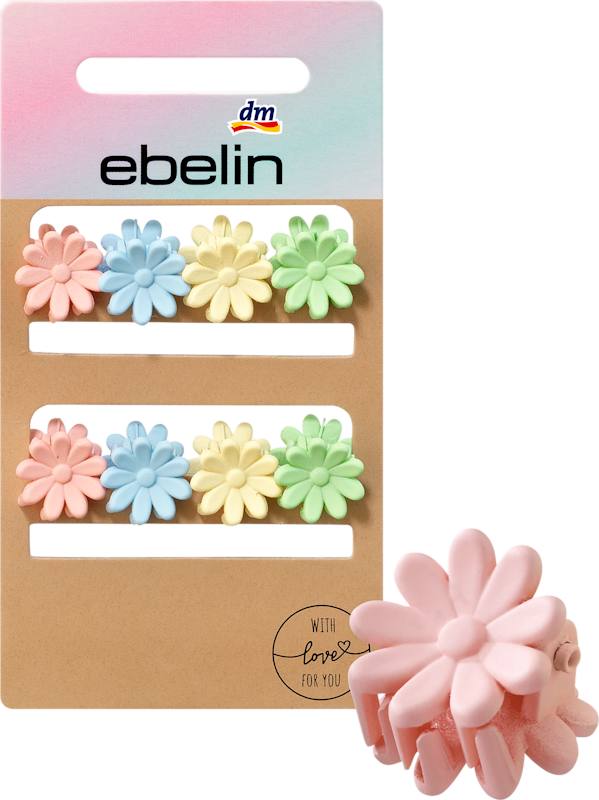 ebelin Petites pinces à cheveux fleur 8 pièces