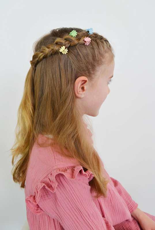 ebelin Petites pinces à cheveux fleur 8 pièces