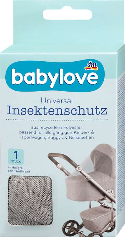 babylove Moustiquaire poussette universelle grise 1 pièce