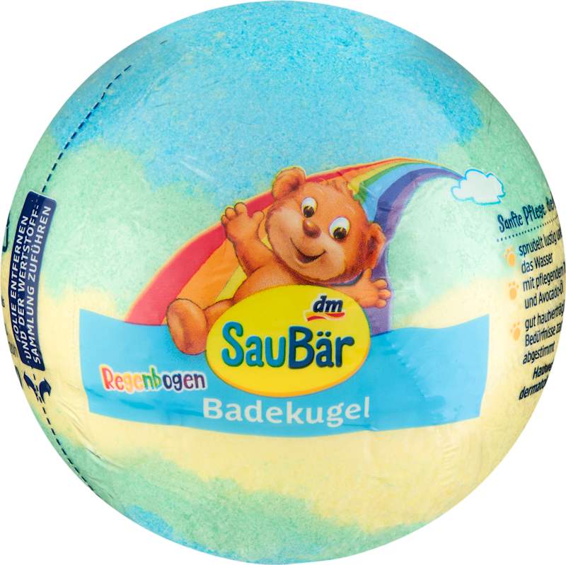 SauBär boule de bain enfant arc-en-ciel 1 pièce