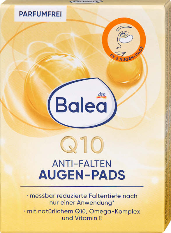 Balea Patchs anti-rides yeux Q10 12 pièces