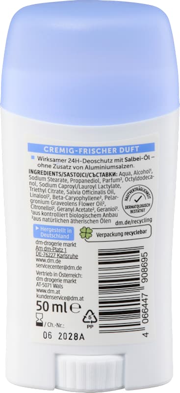 alverde NATURKOSMETIK Déodorant stick Pure Fresh, 50 ml