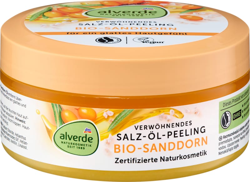 alverde NATURKOSMETIK gommage corps sel et huile 250 ml