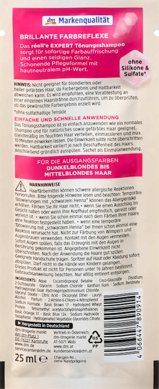 réell‘e EXPERT Shampoing colorant 8.41 Cuivre, 25 ml