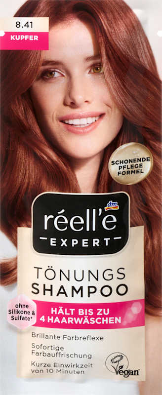 réell‘e EXPERT Shampoing colorant 8.41 Cuivre, 25 ml