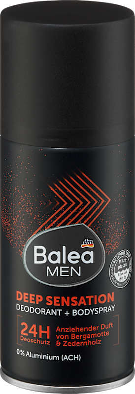 Balea MEN Déodorant Spray Corps Deep Sensation 150 ml