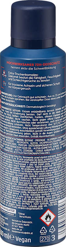 Balea MEN Déodorant spray anti-transpirant Extra Dry 200 ml