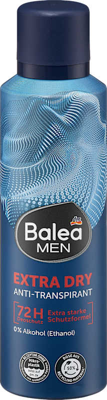 Balea MEN Déodorant spray anti-transpirant Extra Dry 200 ml