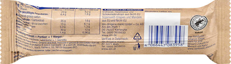 Sportness Barre protéinée 30% Salty Chocolate Nut 40 g