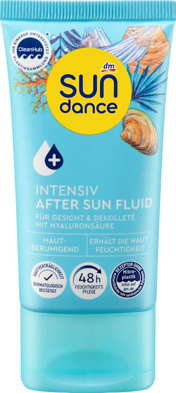 SUNDANCE Fluide après-soleil visage intensif à l'acide hyaluronique, 50 ml