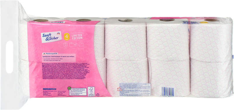 Sanft&Sicher Papier Toilette Design Edition (10x180 feuilles), 10 pièces