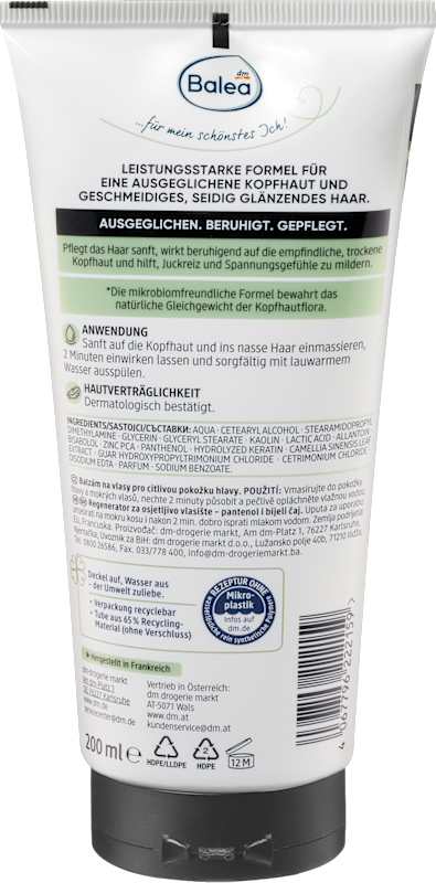 Balea PROFESSIONAL Après-shampoing cuir chevelu Sensitive 200 ml