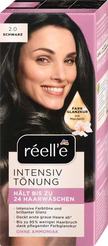 réell‘e Coloration ton sur ton 2.0 Noir, 1 pièce