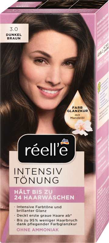 réell‘e Coloration ton sur ton 3.0 Châtain foncé, 1 pièce