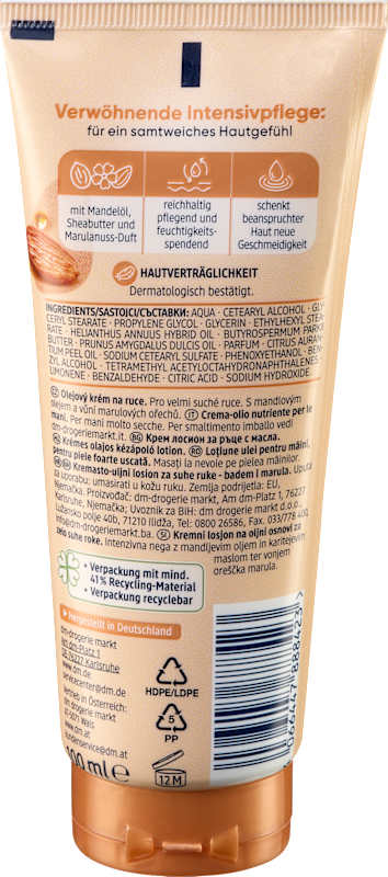 Balea Lotion mains crème-huile 100 ml