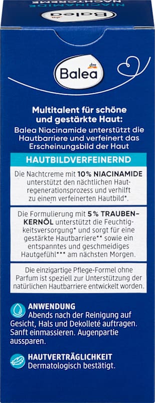 Balea Crème de nuit Niacinamide 50 ml