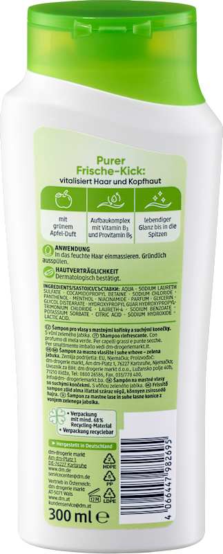 Balea Shampooing Fraîcheur Pure 300 ml