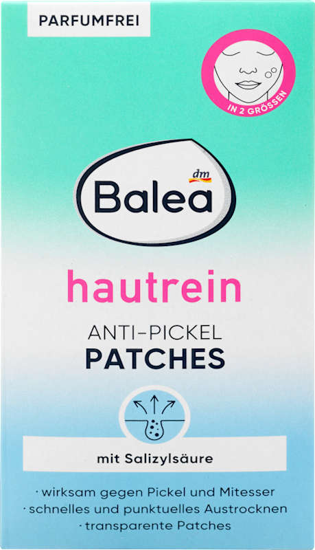 Balea Patchs anti-boutons peau nette 36 pièces