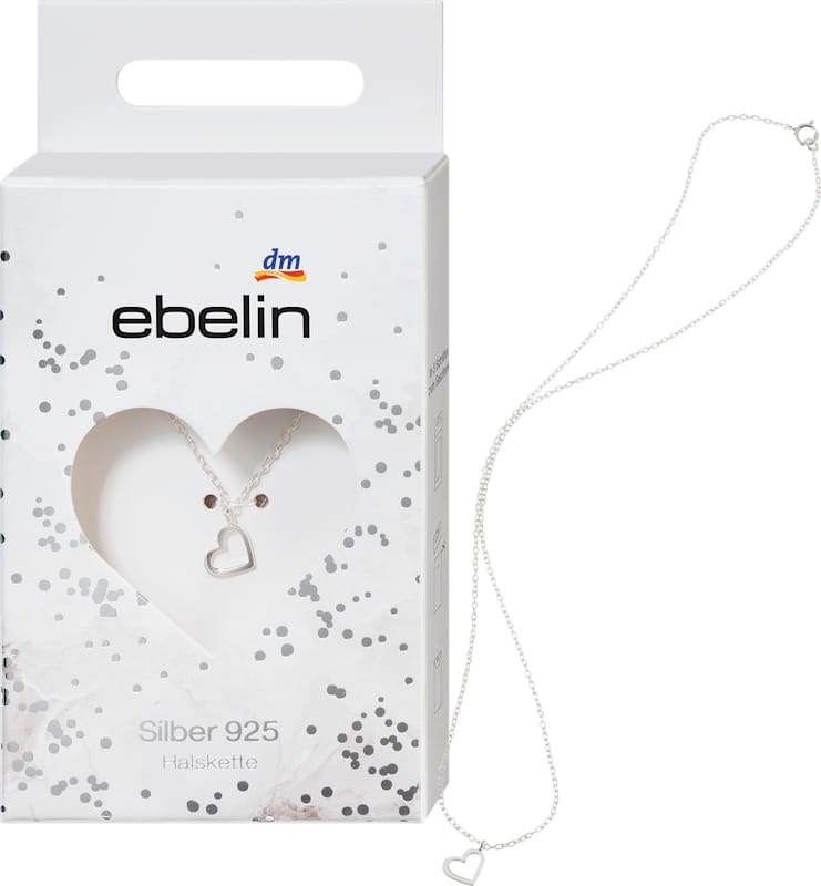 ebelin Collier argent 925 pendentif cœur, 1 pièce