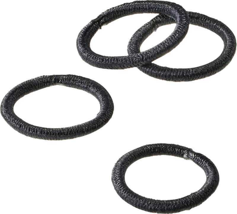 ebelin Mini élastiques cheveux noirs 18 pièces