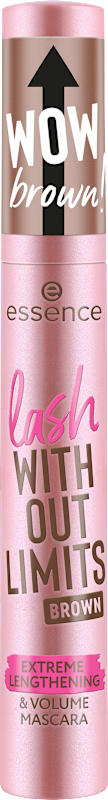 essence Mascara Lash Without Limits Extreme Lengthening & Volume 02 Brown, 13 ml