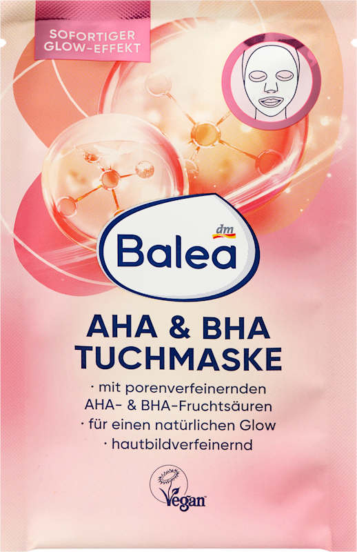 Balea Masque tissu AHA & BHA 1 pc