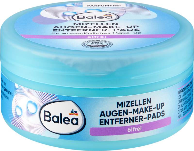 Balea Pads démaquillants yeux sans huile 50 pièces