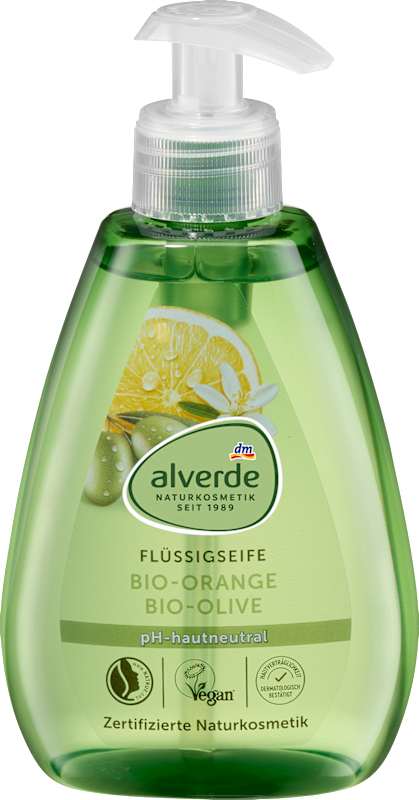 alverde NATURKOSMETIK Savon liquide olive orange 300 ml