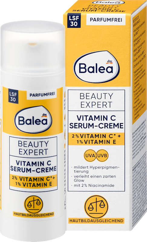 Balea Beauty Expert Crème-sérum Vitamine C LSF 30 50 ml