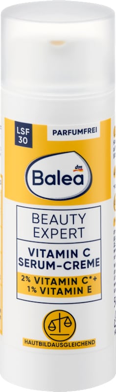 Balea Beauty Expert Crème-sérum Vitamine C LSF 30 50 ml