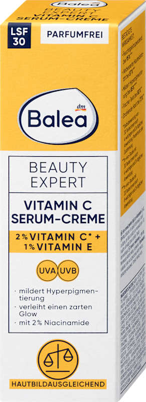 Balea Beauty Expert Crème-sérum Vitamine C LSF 30 50 ml