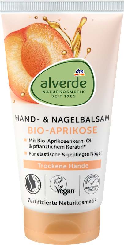 alverde NATURKOSMETIK baume mains et ongles abricot 75 ml