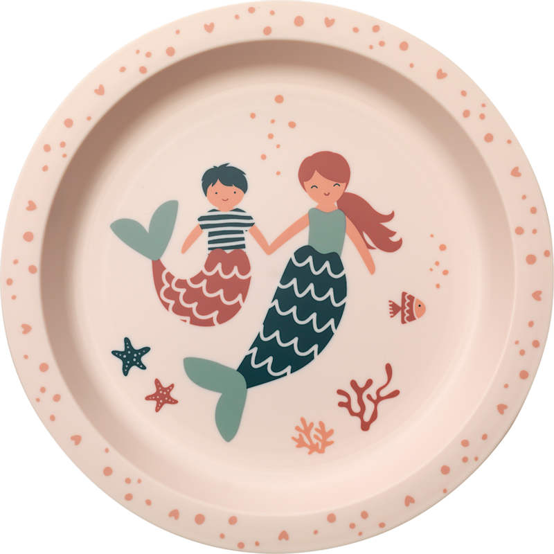 babylove assiette polypropylène rose 1 pièce