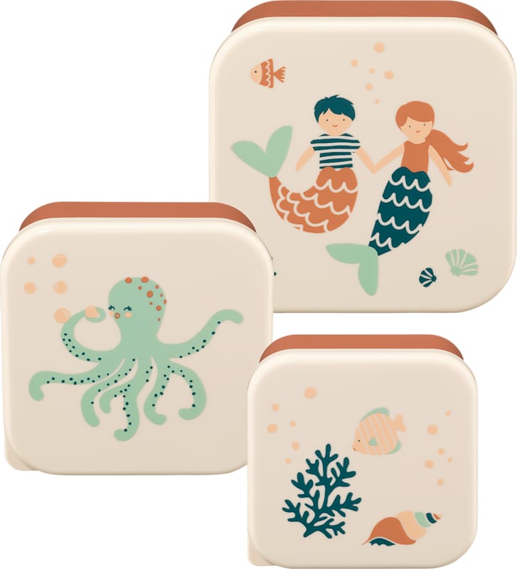 babylove Boîtes à goûter rose 3 pièces 1 pc