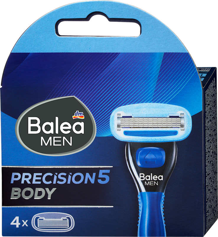 Balea MEN Lames de rasoir precision Body, 4 pièces