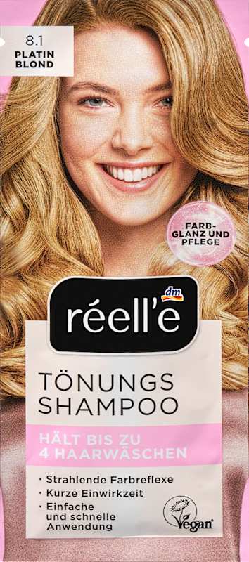 réell‘e Shampoing colorant 8.1 Blond platine, 14 ml