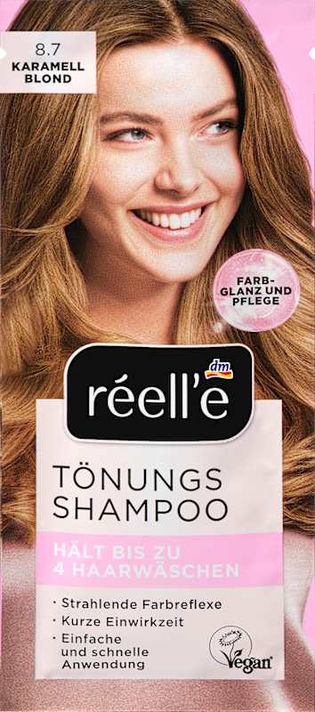 réell‘e Shampoing colorant 8.7 Blond caramel, 14 ml