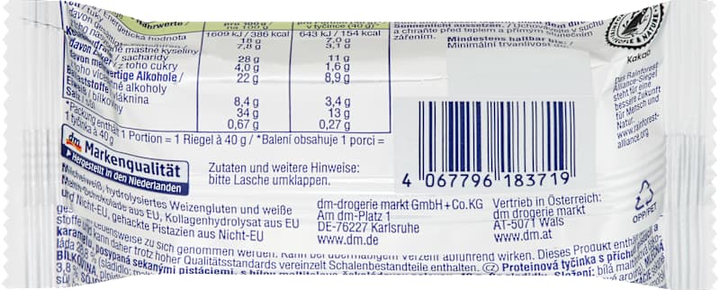 Sportness Barre protéinée 34% pistache caramel 40 g