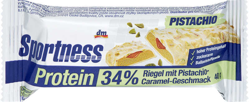 Sportness Barre protéinée 34% pistache caramel 40 g