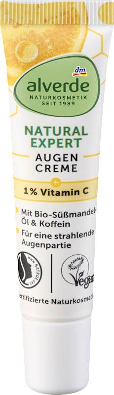 alverde NATURKOSMETIK crème yeux Natural Expert vitamine C 15 ml