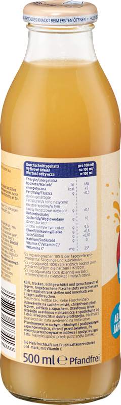 babylove jus banane-pêche dans pomme dès 1 an 500 ml