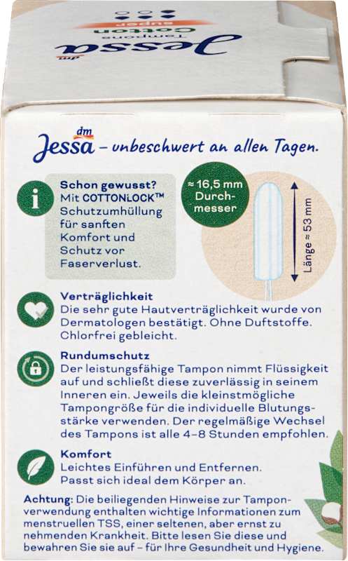 Jessa Tampons Cotton Super 16 pc