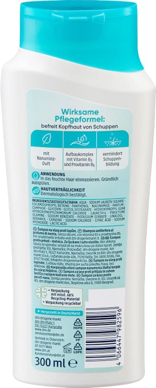Balea shampooing antipelliculaire, 300 ml