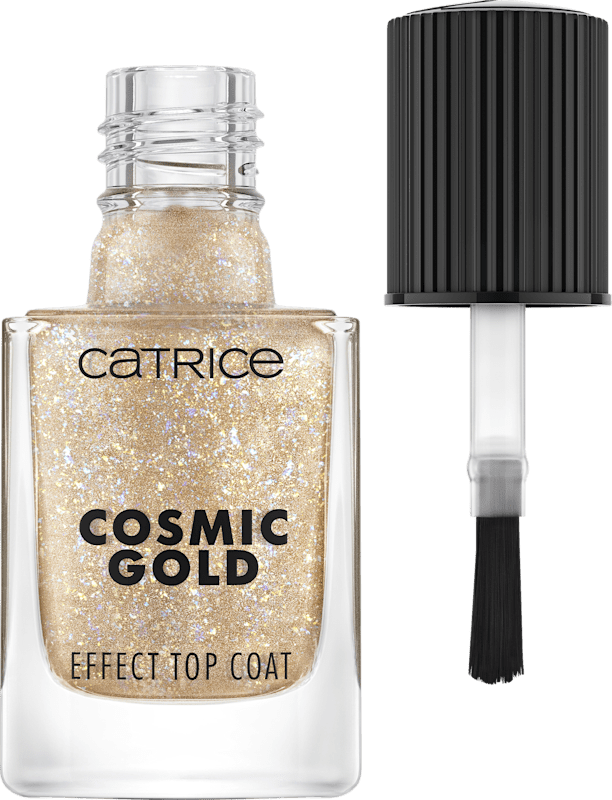 Catrice Top Coat Coat Effect Cosmic Gold 030 Celestial Light, 10,5 ml — produit allemand authentique au Maroc