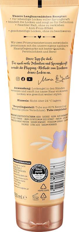LANGHAARMÄDCHEN Gel cheveux Beautiful Curls, 150 ml