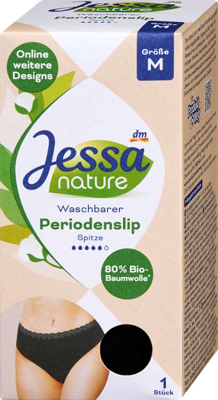 Jessa culotte menstruelle dentelle noir taille M 1 pièce