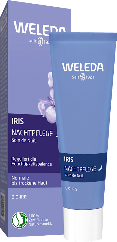 Weleda Crème de nuit Iris, 30 ml — produit allemand authentique au Maroc