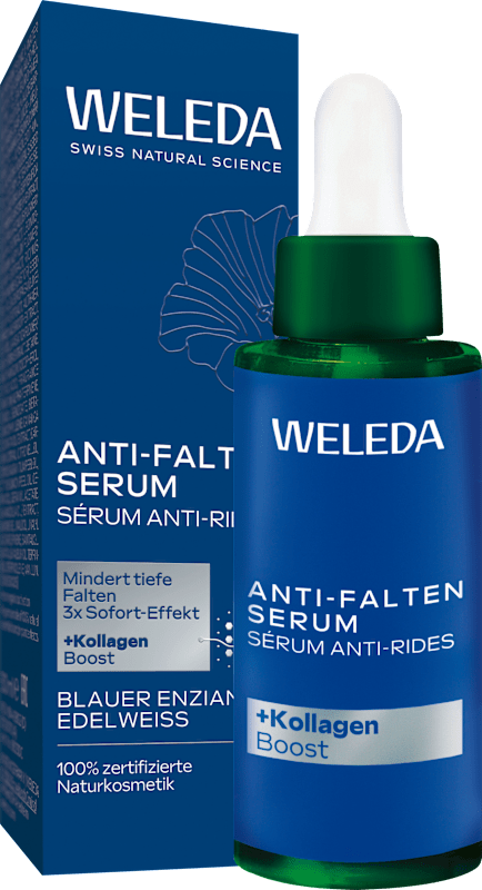 Weleda Sérum Anti-Falten blauer Enzian & Edelweiss, 30 ml — produit allemand authentique au Maroc