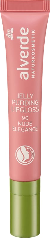 alverde NATURKOSMETIK gloss à lèvres Jelly Pudding 90 Nude Elegance 10 ml